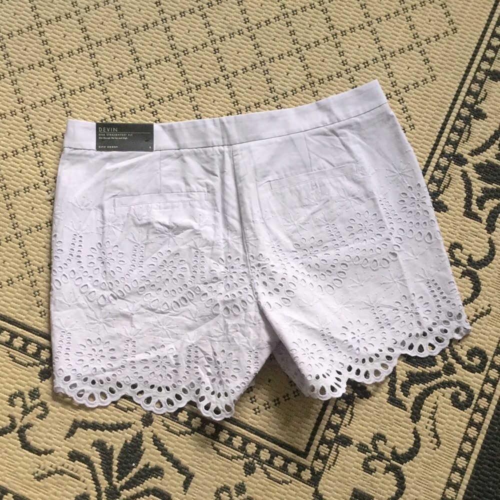 🆕 Ann Taylor Exquisite Light Lavender Eyelet Shorts 💜☀️🌸 - Picture 6 of 8